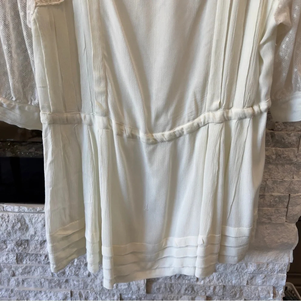 Free people Jeanine off white tunic dress, size Small P - Picture 12 of 12
